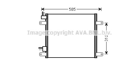 AVA QUALITY COOLING Конденсатор, кондиционер DF5042